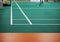 Indoor badminton court