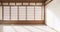 The indoor empty room japan style. 3D rendering