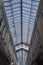 Indoor glass ceiling of the shopping mall