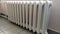 Indoor heating radiator. Cast iron radiators heat the room