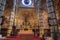 Indoor interior of cathedral Duomo on Miracoli Squ