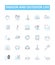 Indoor and outdoor life vector line icons set. Indoors, Outdoors, Habitat, Lifestyle, Dwelling, Recreation, Environment