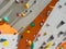 Indoor and outdoor sports climbing stone wall