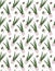 Indoor plants: succulents, sansevieria. Potted greens and flower pots. Vector winter garden seamless pattern. Print for