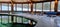 Indoor pool chalet cabin winter retreat