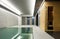 Indoor pool with sauna