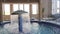 Indoor pool with thermal water