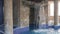 Indoor pool with thermal water - waterfall