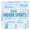 Indoor Sports word cloud