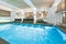 indoor swimming pool in elite hotel