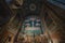 Indoors view and the ceiling of the Cathedral of Albi, France