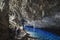 Indoors view of the Monumento Natural da Gruta do Lago Azul