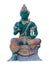Indra statue Green giant Rong Sua Ten blue.