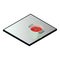 Induction cooker icon, isometric style