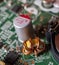 Inductor copper coils on the circuit board and a cylinder