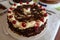 Indulge in Decadence with this Rich and Luscious Black Forest Cherry Cake, Layered with Chocolate Shavings and Sweet Cherries