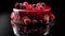 Indulge in Decadent Gourmet Delights: Tempting Wedding Cake with Strawberry Glaze and Fresh Berries