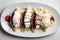 Indulge in Delight: Top-Down Banana Split Dessert Temptation