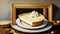 Indulge in the Delights of a Banana Cream Tart.AI Generated
