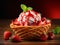 Indulge in the Irresistible Strawberry Waffle Basket - A Gastronomic Delight!