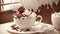 Indulge in the Richness of Hot Chocolate on National Milk Chocolate Day.AI Generated
