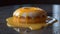 Indulgent cheesecake slice on decorative French crockery generated by AI
