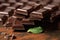 Indulgent Dark Chocolate Bars, Tempting Delights