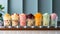 Indulgent dessert collection sweet, creamy, and refreshing flavors generated by AI