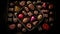 Indulgent gourmet chocolate truffle gift box variety generated by AI