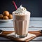 Indulgent Milkshake Heaven: Creamy Delight in Every Sip by generative AI