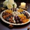 Indulging in a Platter of Luscious and Succulent Dates, Golden Delights of Exquisite Temptation