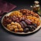 Indulging in a Platter of Luscious and Succulent Dates, Golden Delights of Exquisite Temptation