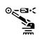 industrial automation mechanical engineer glyph icon vector illustration