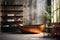 Industrial Bathroom Design with Concrete Walls and Copper Accents - Urban Chic Interior Inspiration