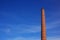 Industrial brick smoke stack horizontal