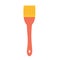 Industrial brush for painting small objects on an isolated background. construction tools as a design element or logo