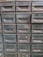 Industrial Cabinet Drawers All Rusty in an Engineers Workshop