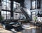 Industrial Chic Bedroom AI-Curated Interiors
