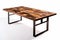 Industrial Chic Dining Table: Reclaimed Wood and Metal for Urban Elegance