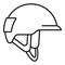 Industrial climber helmet icon, outline style