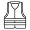 Industrial climber vest icon, outline style