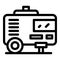 Industrial compressor icon, outline style