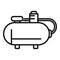 Industrial compressor icon outline vector. Pump tank