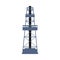 Industrial derrick tower - oil well drilling rig framework