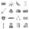 Industrial engineering icons set