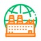 Industrial Factory Planet Vector Thin Line Icon