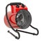 Industrial fan heater, electric floor heat gun. 3D rendering