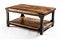 Industrial Farmhouse Charm: Rustic Coffee Table with Distressed Wood and Metal Accents