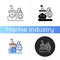 Industrial fishing icon