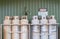 Industrial gas cylinders